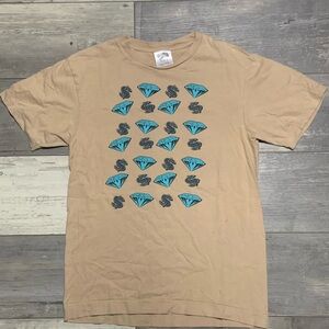 Billionaire Boys Club Beige Tee with Teal Accents